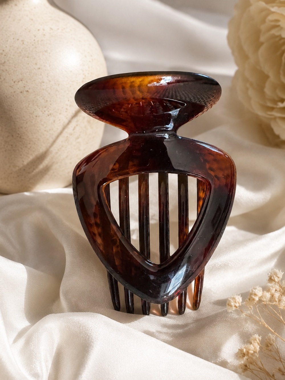 Parcelona France Tortoise Shell Hair Claw Clip | Large French Jaw Clip